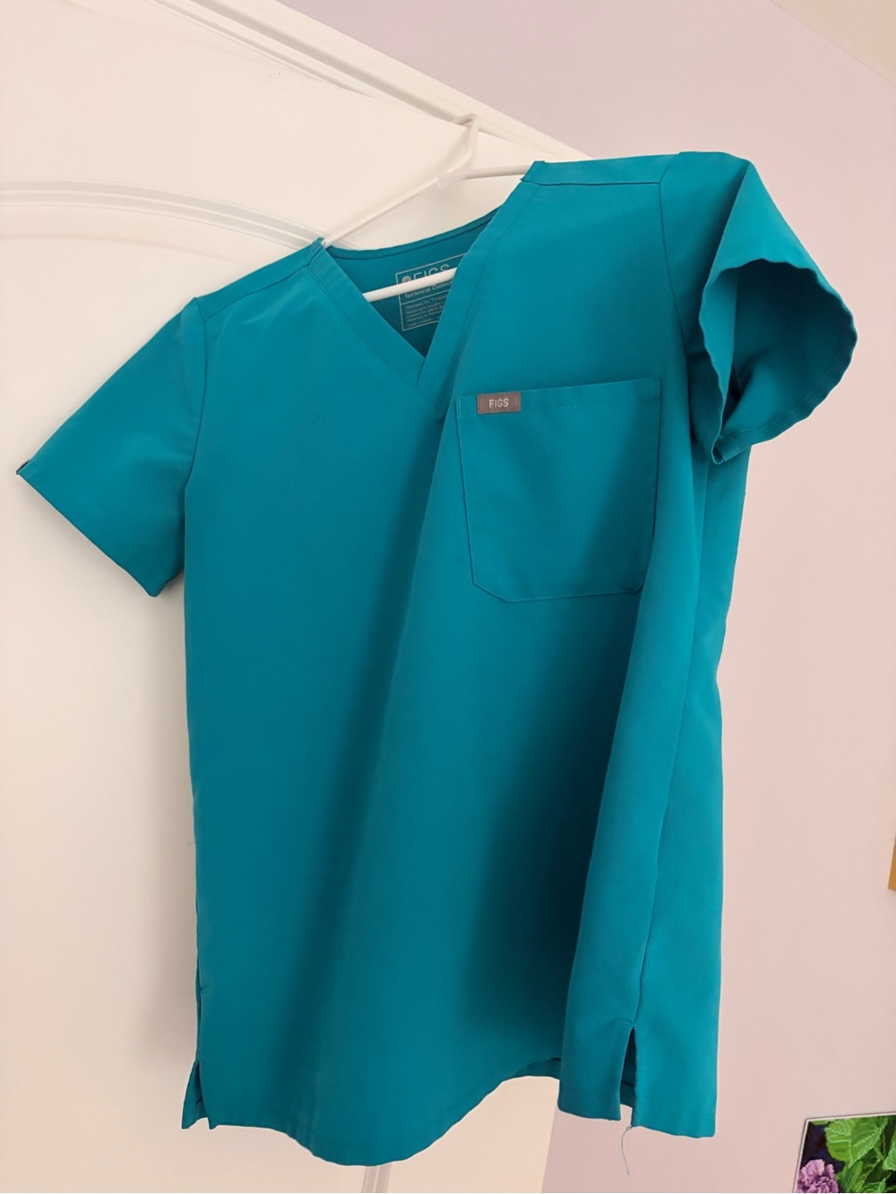 Figs Teal V-Neck Medical Scrub set